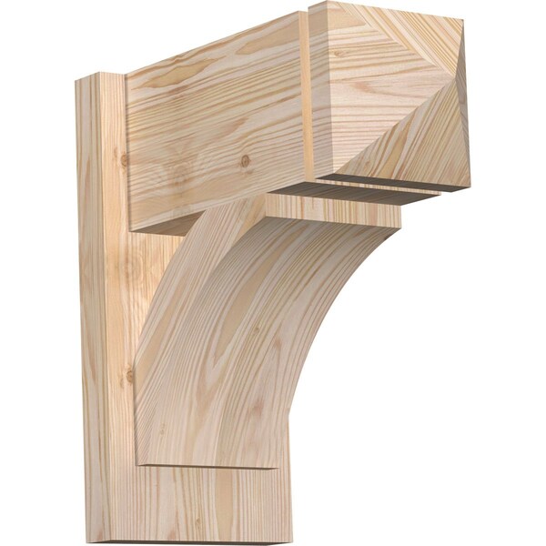 Ekena Millwork Thorton Arts & Crafts Smooth Outlooker, Douglas Fir, 7 1/2"W x 16"D x 16"H OUT08X16X16THR03SDF - main